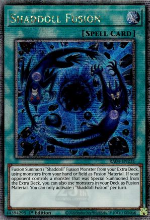 Shaddoll Fusion (Quarter Century Secret Rare) (RA04-EN231) - Quarter Century Stampede 1st Edition - Premium Yugioh Single from Konami - Just $10.91! Shop now at Game Crave Tournament Store