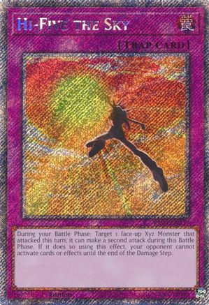 Hi-Five the Sky (Platinum Secret Rare) (RA04-EN239) - Quarter Century Stampede 1st Edition - Premium Yugioh Single from Konami - Just $0.25! Shop now at Game Crave Tournament Store