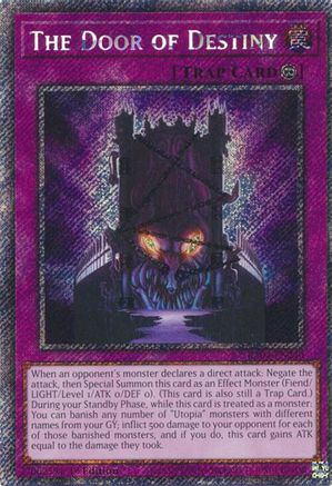 The Door of Destiny (Platinum Secret Rare) (RA04-EN240) - Quarter Century Stampede 1st Edition - Premium Yugioh Single from Konami - Just $0.25! Shop now at Game Crave Tournament Store