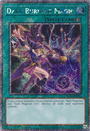 Dark Burning Magic (Platinum Secret Rare) (RA04-EN246) - Quarter Century Stampede 1st Edition - Premium Yugioh Single from Konami - Just $0.36! Shop now at Game Crave Tournament Store