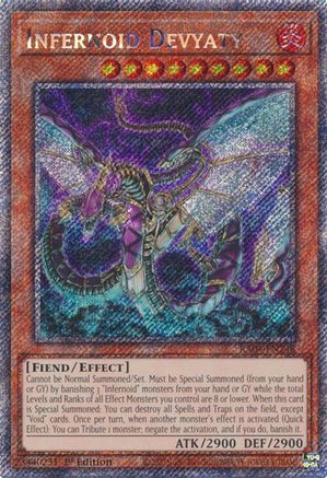 Infernoid Devyaty (Platinum Secret Rare) (RA04-EN248) - Quarter Century Stampede 1st Edition - Premium Yugioh Single from Konami - Just $0.25! Shop now at Game Crave Tournament Store