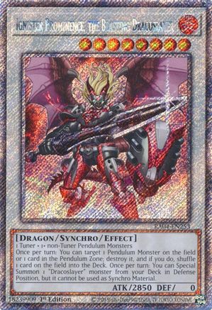 Ignister Prominence, the Blasting Dracoslayer (Platinum Secret Rare) (RA04-EN253) - Quarter Century Stampede 1st Edition - Premium Yugioh Single from Konami - Just $0.25! Shop now at Game Crave Tournament Store