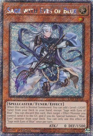 Sage with Eyes of Blue (Platinum Secret Rare) (RA04-EN266) - Quarter Century Stampede 1st Edition - Premium Yugioh Single from Konami - Just $2.58! Shop now at Game Crave Tournament Store