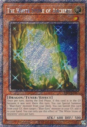 The White Stone of Ancients (Platinum Secret Rare) (RA04-EN267) - Quarter Century Stampede 1st Edition - Premium Yugioh Single from Konami - Just $0.33! Shop now at Game Crave Tournament Store