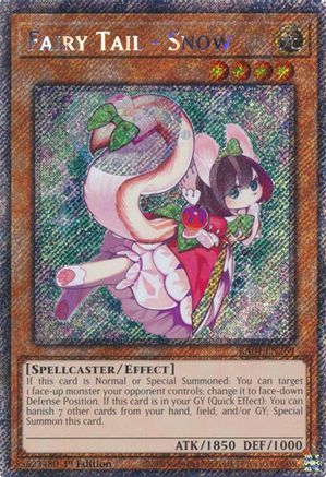 Fairy Tail - Snow (Platinum Secret Rare) (RA04-EN269) - Quarter Century Stampede 1st Edition - Premium Yugioh Single from Konami - Just $0.42! Shop now at Game Crave Tournament Store