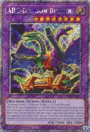 ABC-Dragon Buster (Platinum Secret Rare) (RA04-EN271) - Quarter Century Stampede 1st Edition - Premium Yugioh Single from Konami - Just $0.28! Shop now at Game Crave Tournament Store