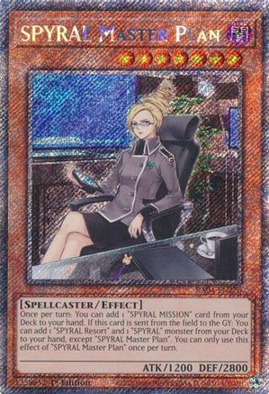 SPYRAL Master Plan (Platinum Secret Rare) (RA04-EN276) - Quarter Century Stampede 1st Edition - Premium Yugioh Single from Konami - Just $0.25! Shop now at Game Crave Tournament Store