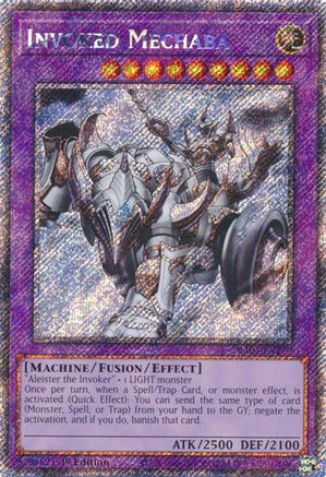 Invoked Mechaba (Platinum Secret Rare) (RA04-EN279) - Quarter Century Stampede 1st Edition - Premium Yugioh Single from Konami - Just $0.52! Shop now at Game Crave Tournament Store
