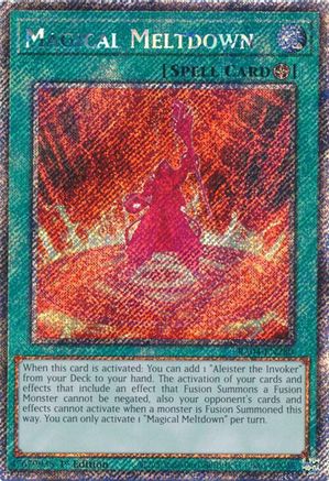 Magical Meltdown (Platinum Secret Rare) (RA04-EN280) - Quarter Century Stampede 1st Edition - Premium Yugioh Single from Konami - Just $1.30! Shop now at Game Crave Tournament Store