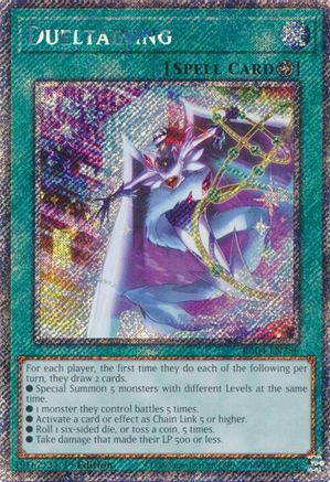 Dueltaining (Platinum Secret Rare) (RA04-EN286) - Quarter Century Stampede 1st Edition - Premium Yugioh Single from Konami - Just $0.25! Shop now at Game Crave Tournament Store
