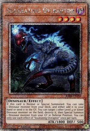 Souleating Oviraptor (Platinum Secret Rare) (RA04-EN288) - Quarter Century Stampede 1st Edition - Premium Yugioh Single from Konami - Just $0.62! Shop now at Game Crave Tournament Store