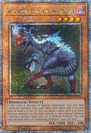Souleating Oviraptor (Quarter Century Secret Rare) (RA04-EN288) - Quarter Century Stampede 1st Edition