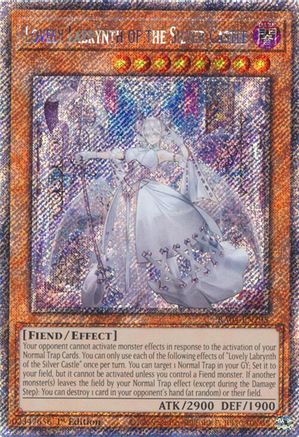 Lovely Labrynth of the Silver Castle (Platinum Secret Rare) (RA04-EN295) - Quarter Century Stampede 1st Edition - Premium Yugioh Single from Konami - Just $0.83! Shop now at Game Crave Tournament Store