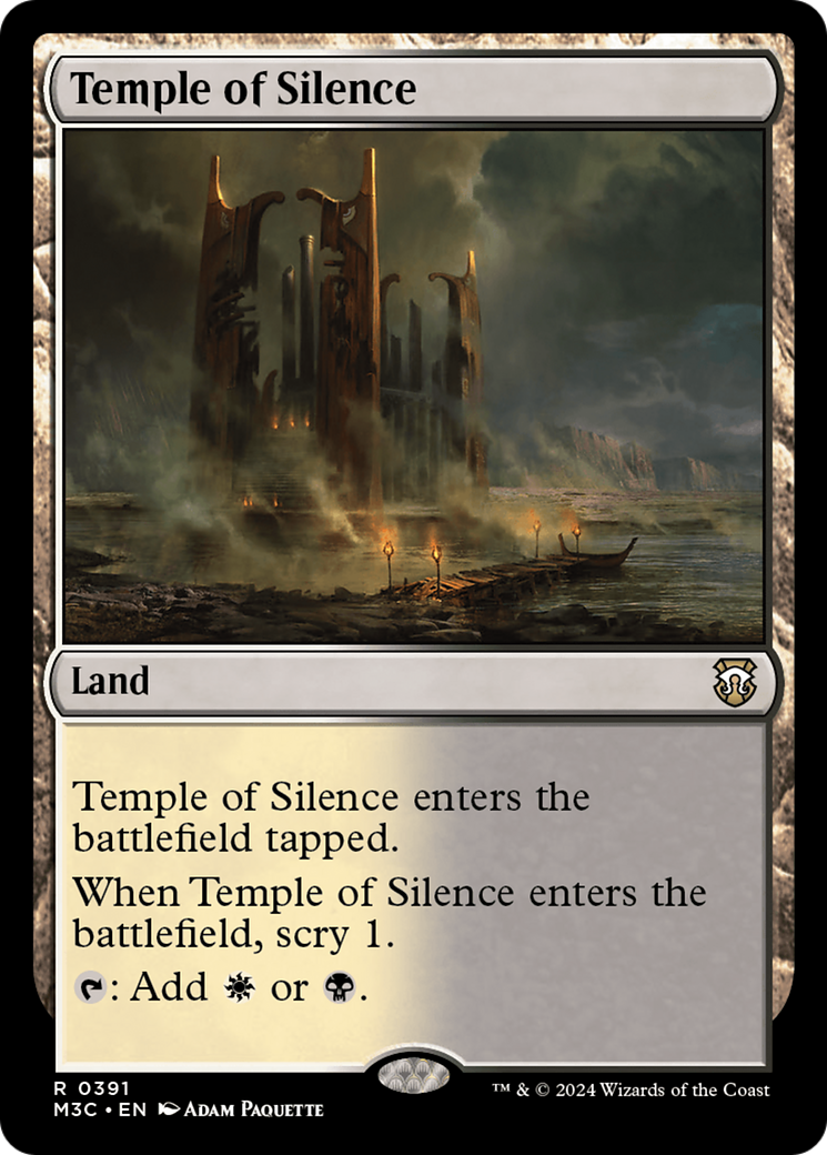Temple of Silence (M3C-391) - Modern Horizons 3 Commander Foil - Premium MTG Single from Wizards of the Coast - Just $0.26! Shop now at Game Crave Tournament Store