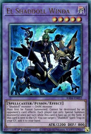 El Shaddoll Winda (PUR) (RA04-EN052) - Quarter Century Stampede 1st Edition - Premium Yugioh Single from Konami - Just $0.38! Shop now at Game Crave Tournament Store