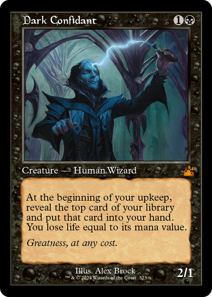 Dark Confidant (RVR-323) - Ravnica Remastered Foil - Premium MTG Single from Wizards of the Coast - Just $6.25! Shop now at Game Crave Tournament Store