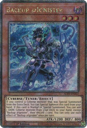 Backup @Ignister (Quarter Century Secret Rare) (ALIN-EN002) - Alliance Insight 1st Edition - Premium Yugioh Single from Konami - Just $47.48! Shop now at Game Crave Tournament Store