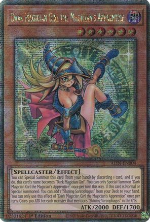 Dark Magician Girl the Magician's Apprentice (Quarter Century Secret Rare) (ALIN-EN004) - Alliance Insight 1st Edition - Premium Yugioh Single from Konami - Just $125.39! Shop now at Game Crave Tournament Store
