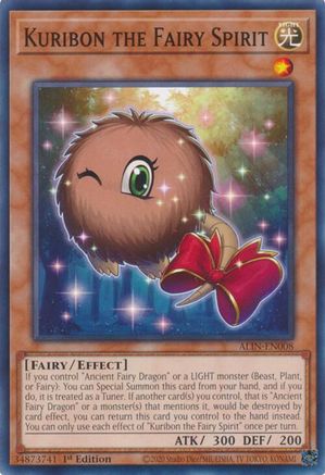 Kuribon the Fairy Spirit (ALIN-EN008) - Alliance Insight 1st Edition - Premium Yugioh Single from Konami - Just $0.25! Shop now at Game Crave Tournament Store