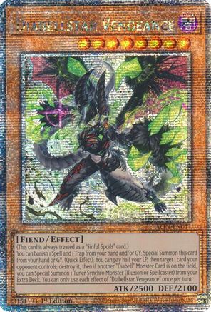 Diabellstar Vengeance (Quarter Century Secret Rare) (ALIN-EN011) - Alliance Insight 1st Edition - Premium Yugioh Single from Konami - Just $52.06! Shop now at Game Crave Tournament Store