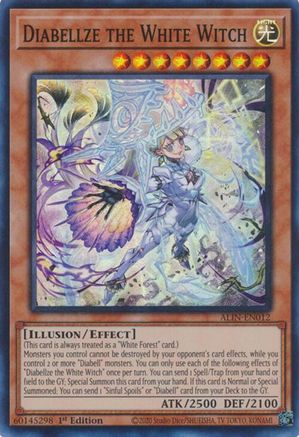 Diabellze the White Witch (ALIN-EN012) - Alliance Insight 1st Edition - Premium Yugioh Single from Konami - Just $0.25! Shop now at Game Crave Tournament Store