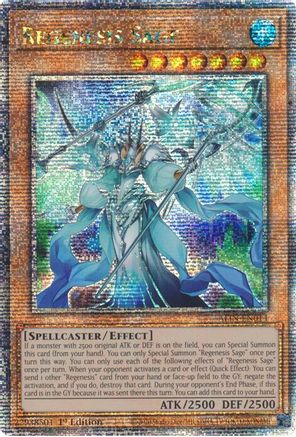 Regenesis Sage (Quarter Century Secret Rare) (ALIN-EN014) - Alliance Insight 1st Edition - Premium Yugioh Single from Konami - Just $32.46! Shop now at Game Crave Tournament Store