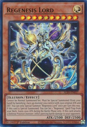 Regenesis Lord (ALIN-EN017) - Alliance Insight 1st Edition - Premium Yugioh Single from Konami - Just $0.46! Shop now at Game Crave Tournament Store