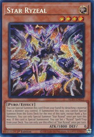 Star Ryzeal (ALIN-EN022) - Alliance Insight 1st Edition - Premium Yugioh Single from Konami - Just $1.10! Shop now at Game Crave Tournament Store