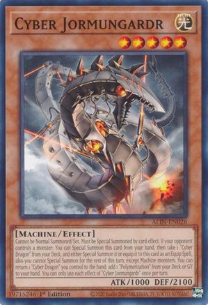 Cyber Jormungardr (ALIN-EN026) - Alliance Insight 1st Edition - Premium Yugioh Single from Konami - Just $0.25! Shop now at Game Crave Tournament Store