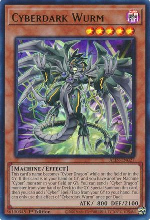Cyberdark Wurm (ALIN-EN027) - Alliance Insight 1st Edition - Premium Yugioh Single from Konami - Just $0.64! Shop now at Game Crave Tournament Store
