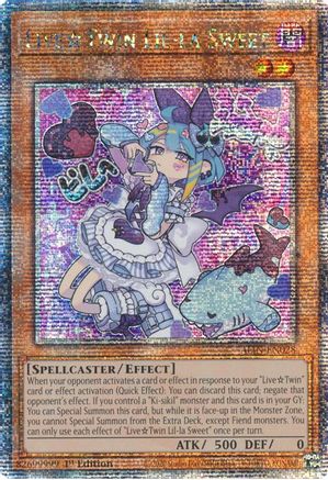 LiveTwin Lil-la Sweet (Quarter Century Secret Rare) (ALIN-EN028) - Alliance Insight 1st Edition - Premium Yugioh Single from Konami - Just $40.58! Shop now at Game Crave Tournament Store
