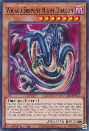 Wicked Serpent Night Dragon (ALIN-EN031) - Alliance Insight 1st Edition - Premium Yugioh Single from Konami - Just $0.25! Shop now at Game Crave Tournament Store