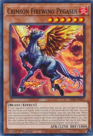 Crimson Firewing Pegasus (ALIN-EN032) - Alliance Insight 1st Edition - Premium Yugioh Single from Konami - Just $0.25! Shop now at Game Crave Tournament Store
