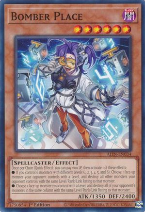 Bomber Place (ALIN-EN034) - Alliance Insight 1st Edition - Premium Yugioh Single from Konami - Just $0.25! Shop now at Game Crave Tournament Store