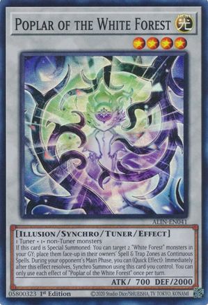 Poplar of the White Forest (ALIN-EN041) - Alliance Insight 1st Edition - Premium Yugioh Single from Konami - Just $0.25! Shop now at Game Crave Tournament Store