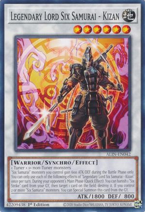 Legendary Lord Six Samurai - Kizan (ALIN-EN042) - Alliance Insight 1st Edition - Premium Yugioh Single from Konami - Just $0.25! Shop now at Game Crave Tournament Store