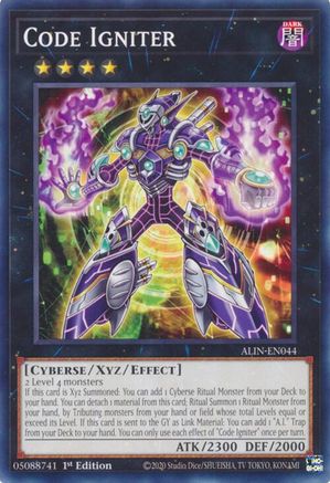 Code Igniter (ALIN-EN044) - Alliance Insight 1st Edition - Premium Yugioh Single from Konami - Just $0.25! Shop now at Game Crave Tournament Store