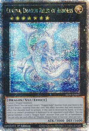 Chasma, Dragon Ruler of Auroras (Quarter Century Secret Rare) (ALIN-EN047) - Alliance Insight 1st Edition - Premium Yugioh Single from Konami - Just $31.54! Shop now at Game Crave Tournament Store