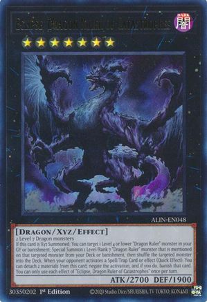 Eclipse, Dragon Ruler of Catastrophes (ALIN-EN048) - Alliance Insight 1st Edition - Premium Yugioh Single from Konami - Just $0.55! Shop now at Game Crave Tournament Store