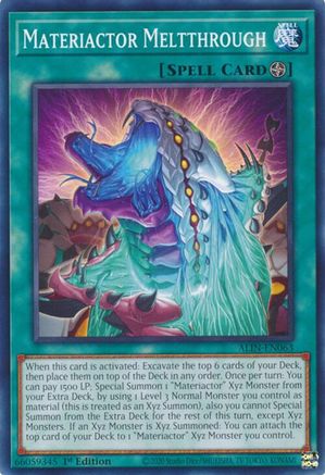 Materiactor Meltthrough (ALIN-EN063) - Alliance Insight 1st Edition - Premium Yugioh Single from Konami - Just $0.25! Shop now at Game Crave Tournament Store