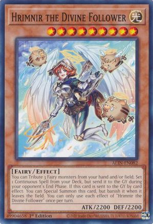Hrimnir the Divine Follower (ALIN-EN082) - Alliance Insight 1st Edition - Premium Yugioh Single from Konami - Just $0.25! Shop now at Game Crave Tournament Store