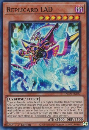 Replicard LAD (ALIN-EN087) - Alliance Insight 1st Edition - Premium Yugioh Single from Konami - Just $0.25! Shop now at Game Crave Tournament Store