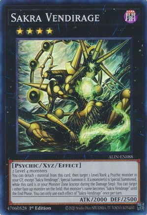 Sakra Vendirage (ALIN-EN088) - Alliance Insight 1st Edition - Premium Yugioh Single from Konami - Just $0.25! Shop now at Game Crave Tournament Store