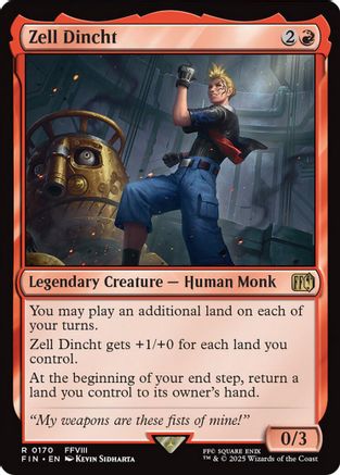 Zell Dincht (FIN-170) - FINAL FANTASY Foil - Premium MTG Single from Wizards of the Coast - Just $0.51! Shop now at Game Crave Tournament Store