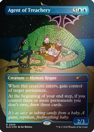Agent of Treachery (Rainbow Foil) (SLD-2005) - Secret Lair Drop Series Foil - Premium MTG Single from Wizards of the Coast - Just $1.70! Shop now at Game Crave Tournament Store