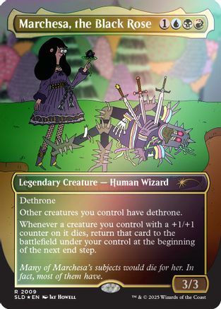 Marchesa, the Black Rose (Rainbow Foil) (SLD-2009) - Secret Lair Drop Series Foil - Premium MTG Single from Wizards of the Coast - Just $1.41! Shop now at Game Crave Tournament Store