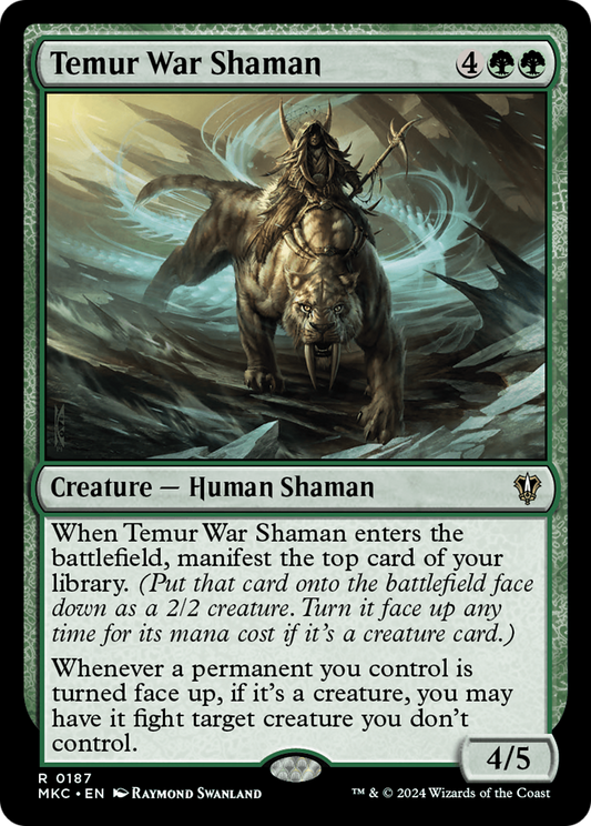 Temur War Shaman (MKC-187) - Murders at Karlov Manor Commander - Premium MTG Single from Wizards of the Coast - Just $0.24! Shop now at Game Crave Tournament Store