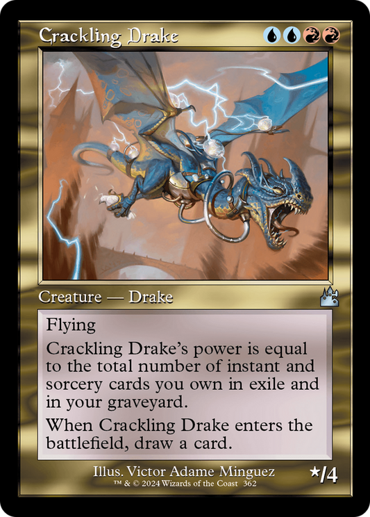 Crackling Drake (RVR-362) - Ravnica Remastered - Premium MTG Single from Wizards of the Coast - Just $0.26! Shop now at Game Crave Tournament Store