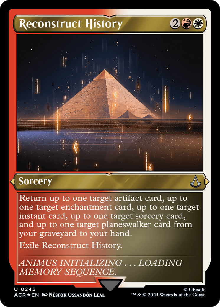 Reconstruct History (ACR-245) - Assassin's Creed Etched Foil - Premium MTG Single from Wizards of the Coast - Just $0.51! Shop now at Game Crave Tournament Store