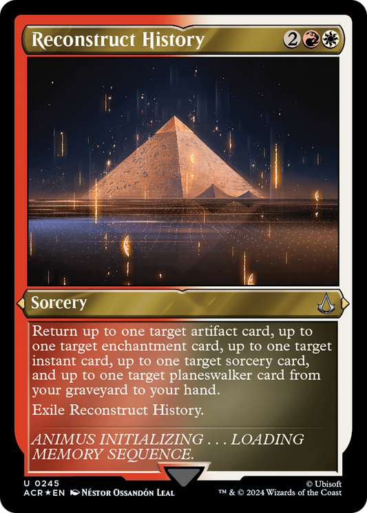 Reconstruct History (ACR-245) - Assassin's Creed Etched Foil - Premium MTG Single from Wizards of the Coast - Just $0.51! Shop now at Game Crave Tournament Store